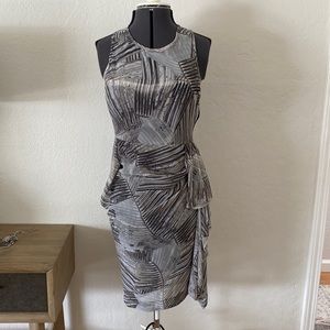 NWT Religion white/washed black dress